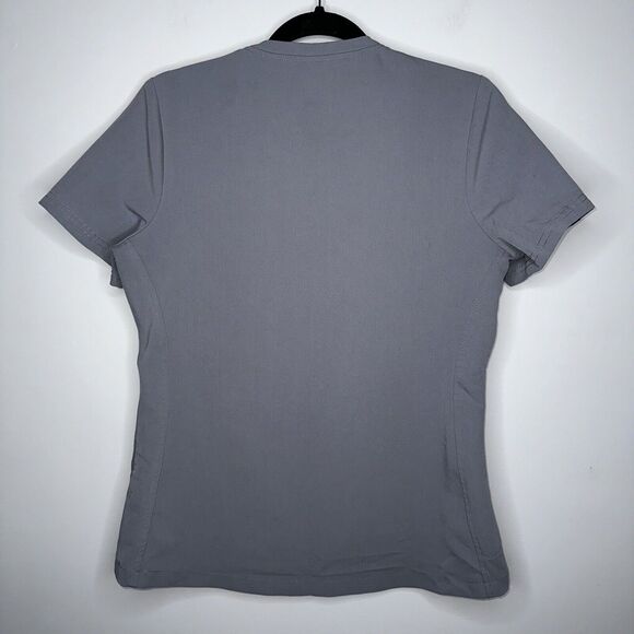 Jaanuu Women’s Zip Pocket Pullover Scrub Top Gray Size Small - Picture 5 of 5